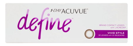 90101.png 1-Day Acuvue define Contact lens packing- 30 lenses with UV blocking