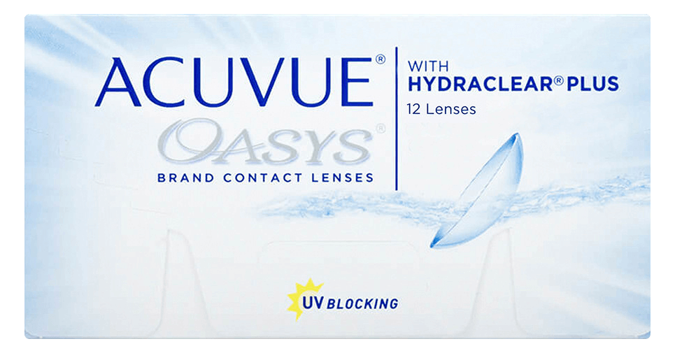 Acuvue Oasys Contact lens(HydraClear Plus)packing- 12 lenses