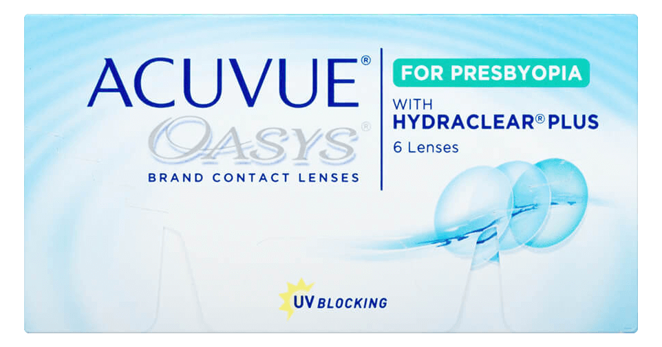 Acuvue Oasys Contact lens for Presbyopia(HydraClear Plus)packing- 6 lenses