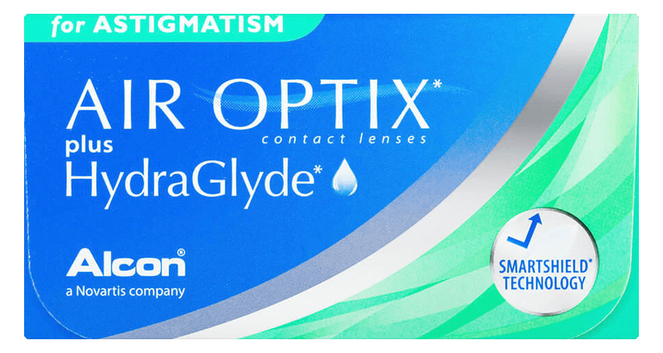 Air Optix® Plus Hydraglyde® For Astigmatism contact lenses packing