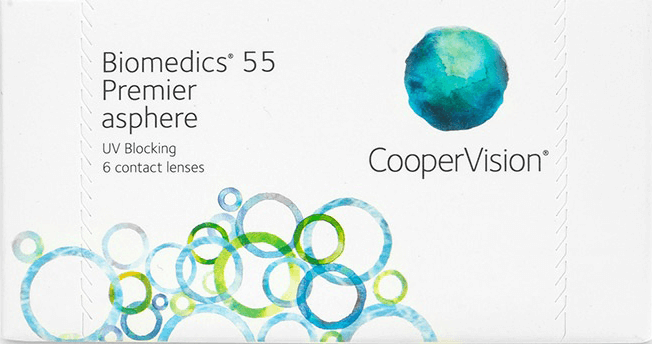 Biomedics® 55 Premier contact lens packing - 6 lenses