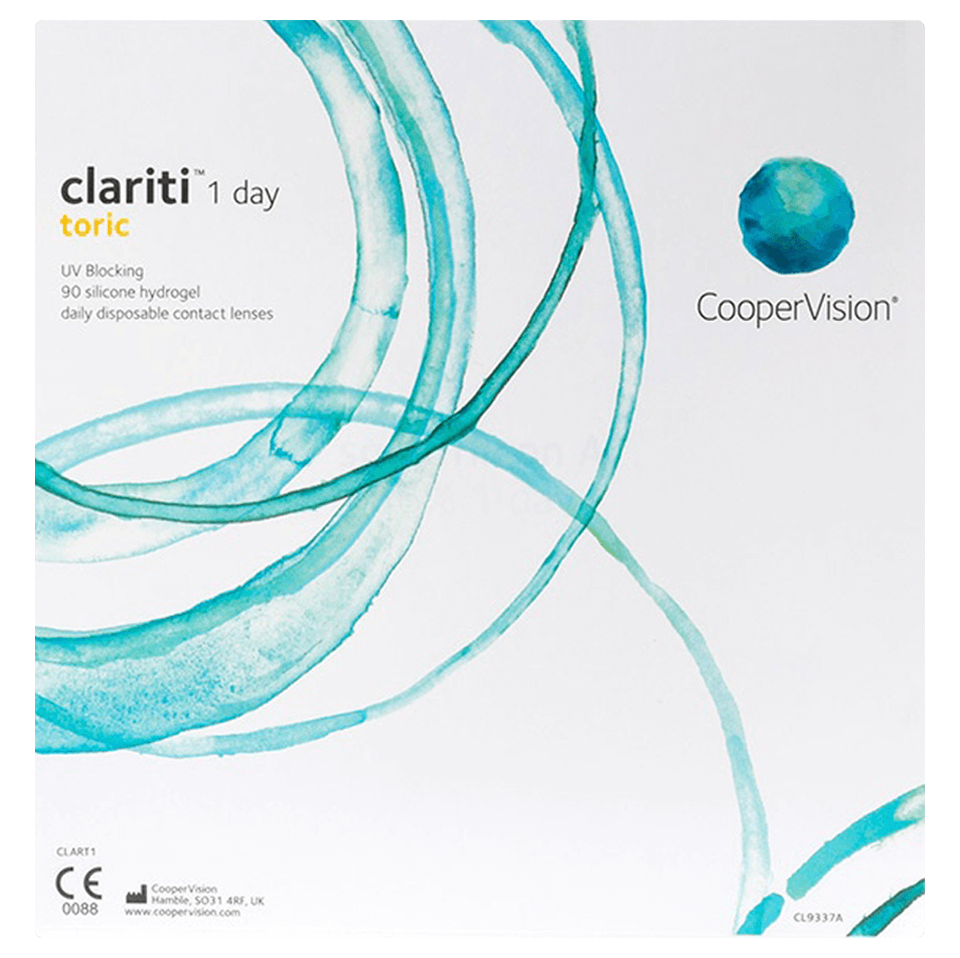 Clariti® 1 DayToric contact lenses packing-90 silicon hydrogel daily disposible lenses