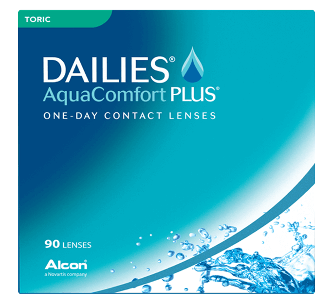Dailies® Aquacomfort Plus® Toric contact lens packing-90 lenses