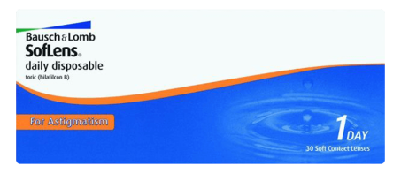 SofLens Daily Disposable Toric for Astigmatism contact lens packing-30 lenses