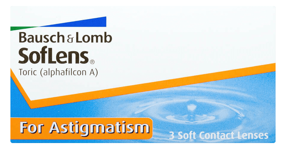 SofLens Toric for Astigmatism contact lens packing-3 lenses